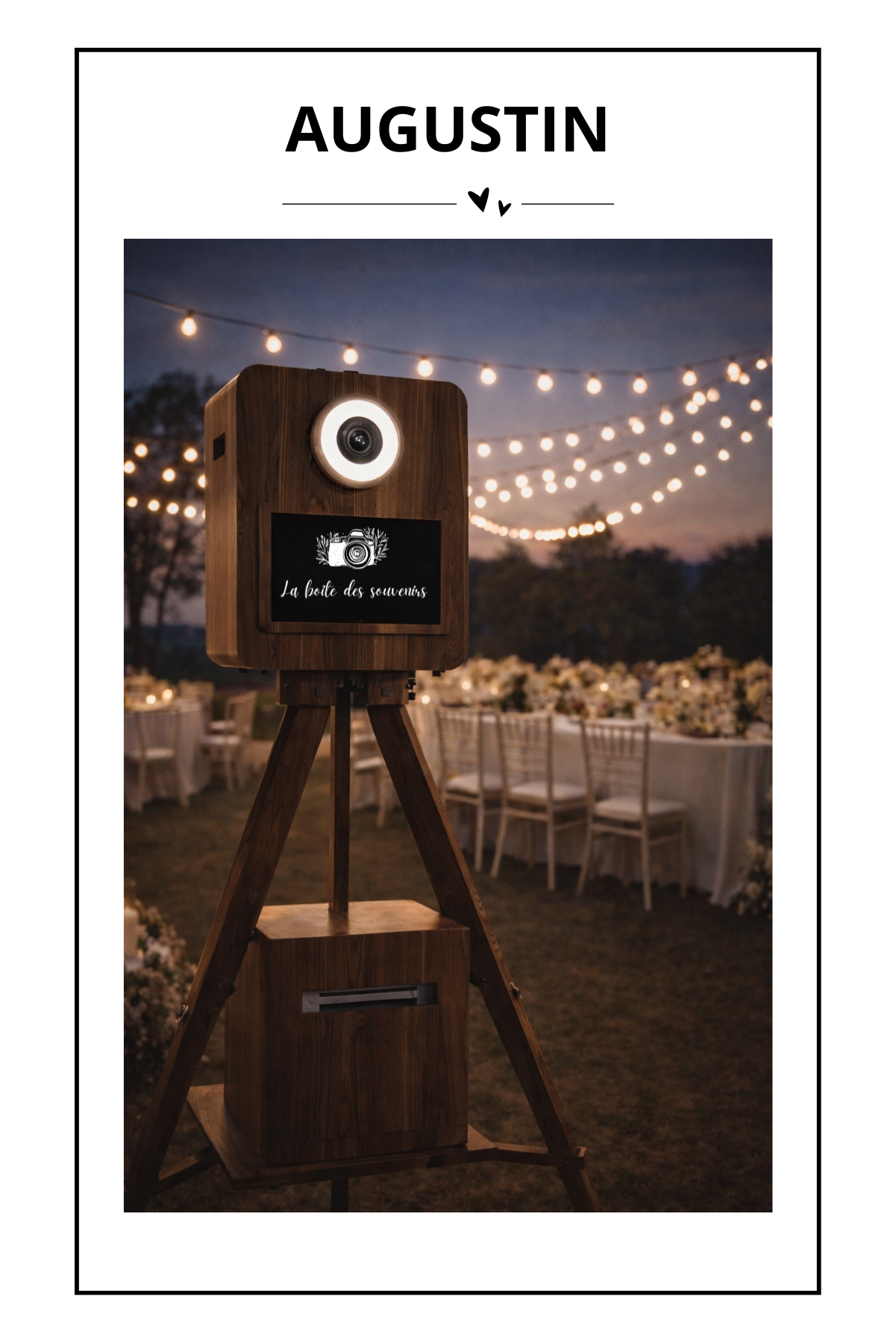 Le Photobooth Bois Vintage – Tec